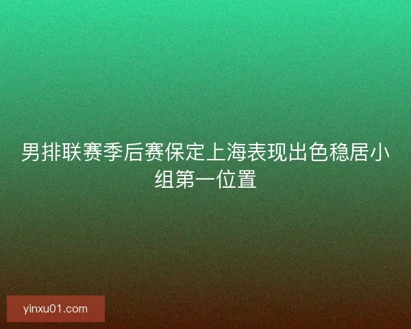 男排联赛季后赛保定上海表现出色稳居小组第一位置
