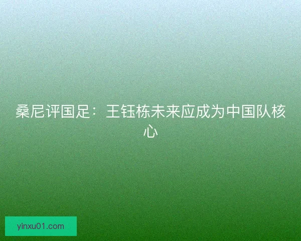 桑尼评国足：王钰栋未来应成为中国队核心